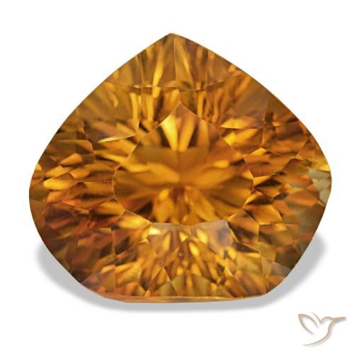 14.32ct laranja marrom Citrino, Chique, VS