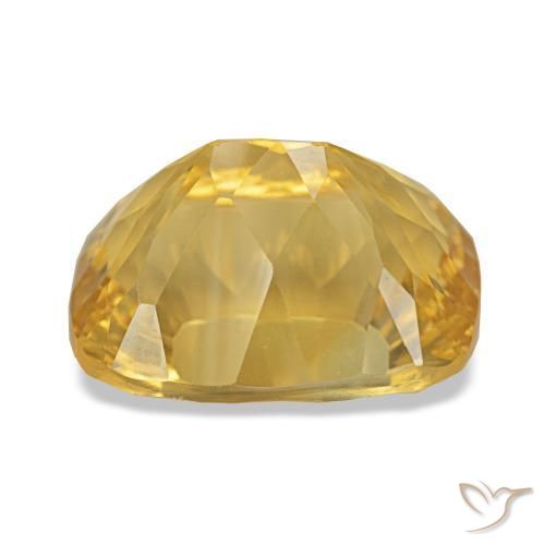 Citrino ouro médio Natural 10.40ct, Almofada cortada, VS