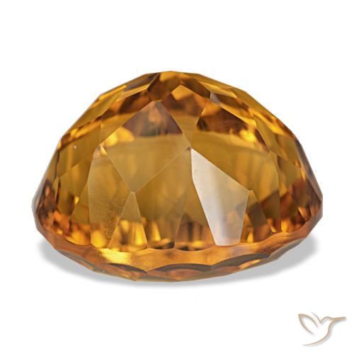 Citrino Laranja escuro-dourado Natural 13.10ct, Corte Oval, VVS