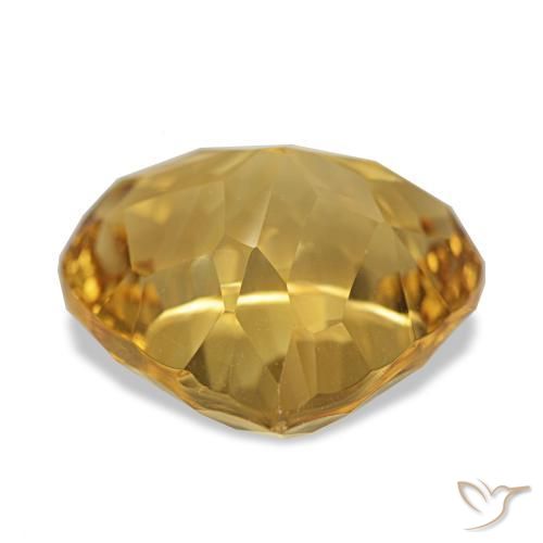 Citrino ouro profundo Natural 8.73ct, Formato de pêra, VVS
