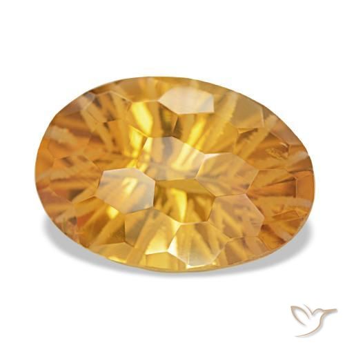 Citrino Laranja Profundo-Ouro Natural 9.31ct, Corte Oval, VS-SI