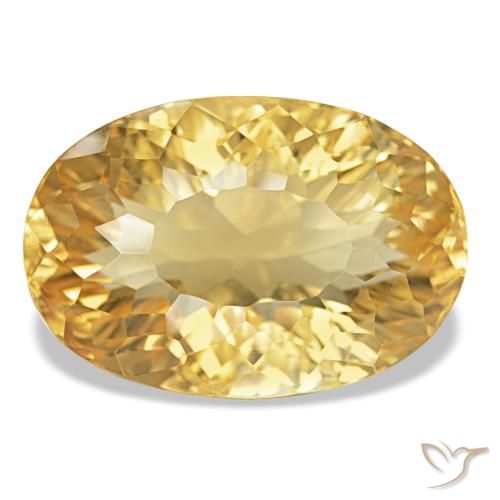 Citrino ouro médio Natural 18.74ct, Corte Oval, VVS