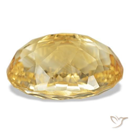 Citrino ouro médio Natural 18.74ct, Corte Oval, VVS