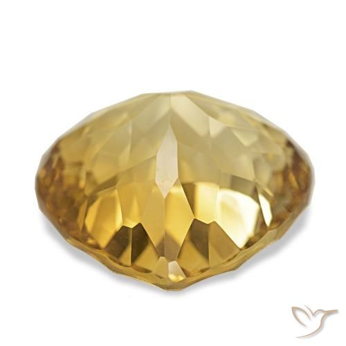 Citrino Luz amarela Natural 12.31ct, Formato de pêra, VVS