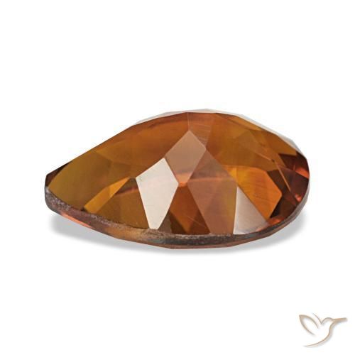 Citrino Laranja Profundo Natural 1.78ct, Formato de pêra, VVS