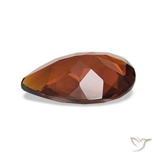 Citrino laranja avermelhado Natural 1.26ct, Formato de pêra, VVS