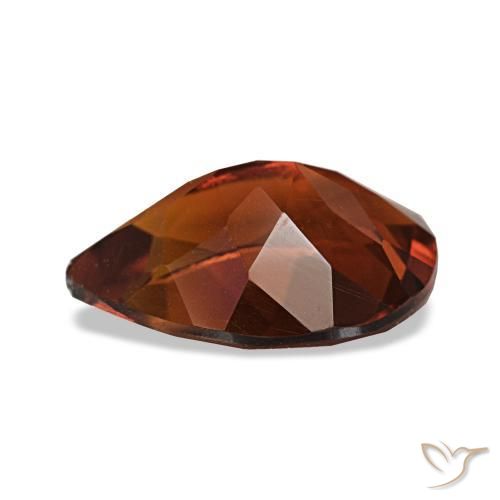 Citrino laranja natural 1,58ct, formato de pêra, VVS-VS