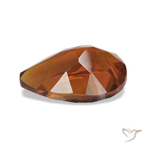 Citrino âmbar laranja Natural 1.73ct, Formato de pêra, VVS-VS