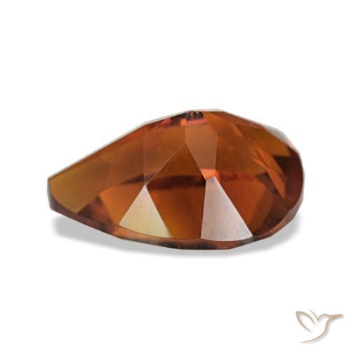 Citrino Laranja Profundo Natural 1.76ct, Formato de pêra, VS