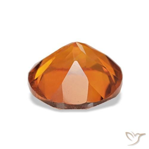 Citrino Laranja Médio Natural 1.73ct, Corte Redondo, VVS