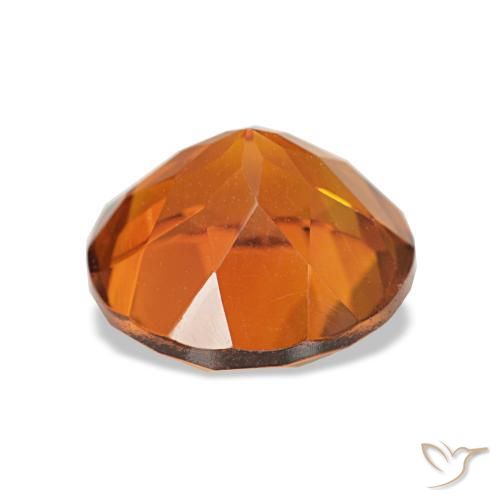 Citrino laranja natural 1,89ct, corte redondo, VVS-VS