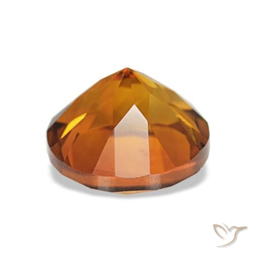 Citrino Laranja Médio Natural 2.01ct, Corte Redondo, VVS-VS