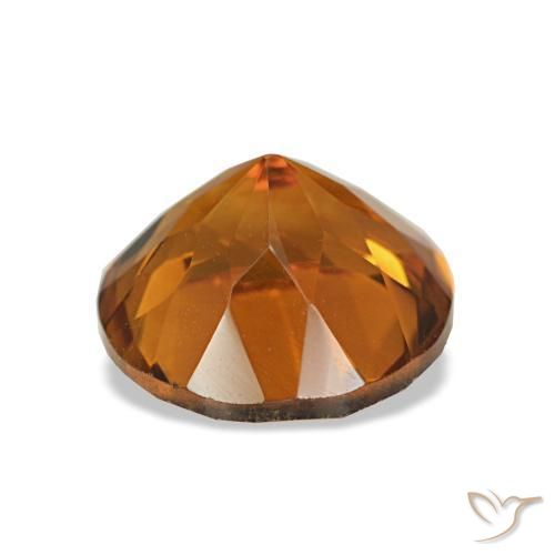 Citrino laranja avermelhado Natural 1,90ct, Corte Redondo, VS