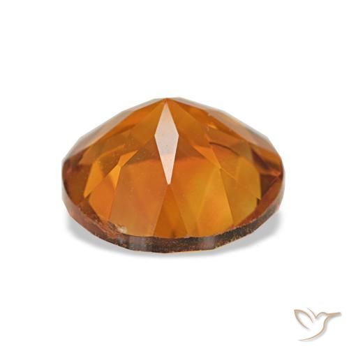 Citrino laranja marrom Natural 1.74ct, Corte Redondo, VS