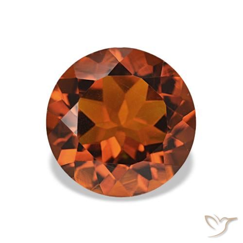 Citrino Laranja escuro Natural 1.86ct, Corte Redondo, VS