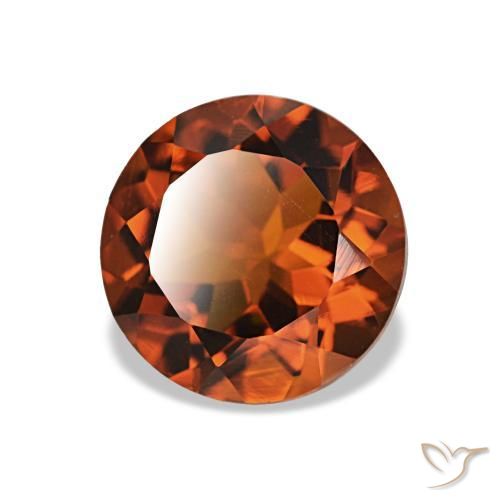 Citrino Laranja escuro Natural 1.86ct, Corte Redondo, VS