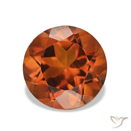 1.96ct laranja avermelhado Citrino, Redondo, VS