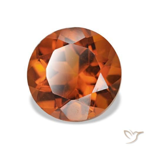 Citrino laranja avermelhado Natural 1.96ct, Corte Redondo, VS
