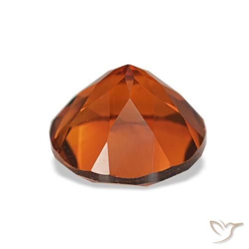 Citrino laranja profundo natural 1,88ct, corte redondo, VVS