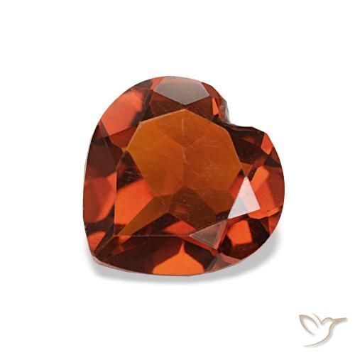 1.05ct Laranja escuro Citrino, Coração, VVS