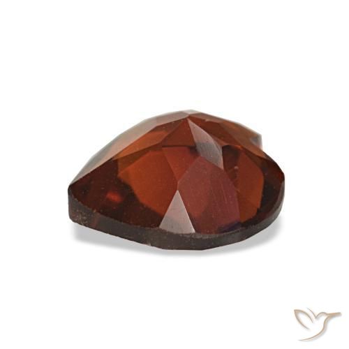Citrino Laranja Médio Natural 0.87ct, Formato de coração, VVS