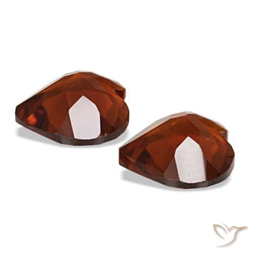 Pedras preciosas de Citrino âmbar laranja natural de 1.88 ct, Formato de coração, VS