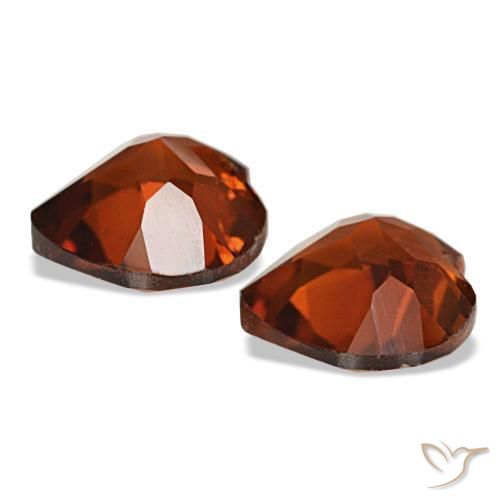 Pedras preciosas de Citrino Laranja Profundo natural de 2.11 ct, Formato de coração, VS