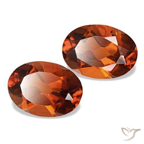 Pedras preciosas de Citrino Laranja Profundo natural de 1.35 ct, Corte Oval, VS