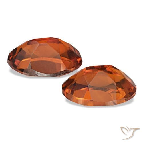 Pedras preciosas de Citrino Laranja Profundo natural de 1.35 ct, Corte Oval, VS