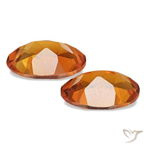 Pedras preciosas de Citrino Laranja Médio natural de 1.31 ct, Corte Oval, VS