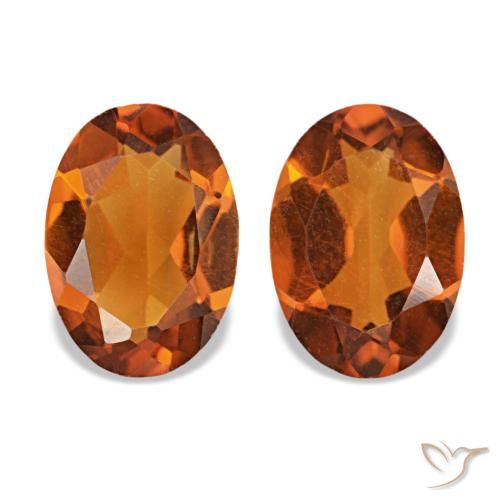 1.28ctw laranja citrino, oval, VVS-VS
