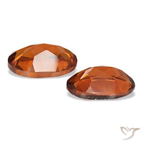 Pedras preciosas de citrino laranja natural de 1,31 ct, corte oval, VS