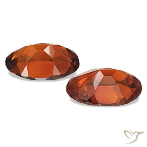 Pedras preciosas de citrino laranja escuro natural de 1,13 ct, corte oval, VS
