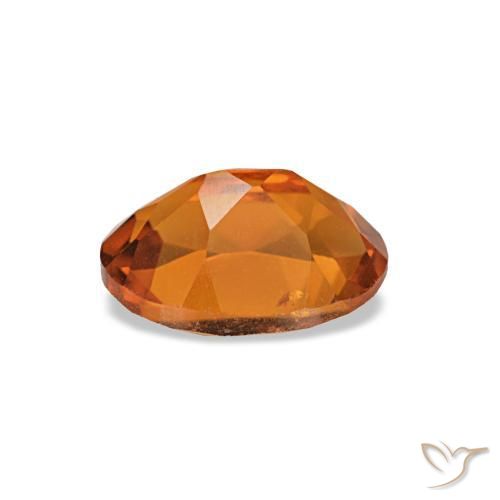 Citrino Laranja Profundo Natural 0,73ct, Corte Oval, VVS-VS