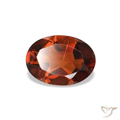 Citrino laranja natural 0,69ct, corte oval, VS-SI