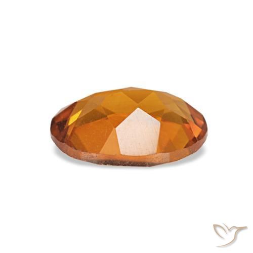 Citrino laranja natural 0,67ct, corte oval, VVS-VS
