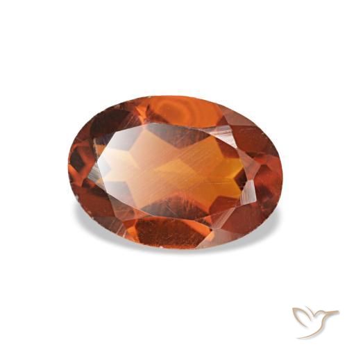 Citrino laranja natural 0,66ct, corte oval, VS