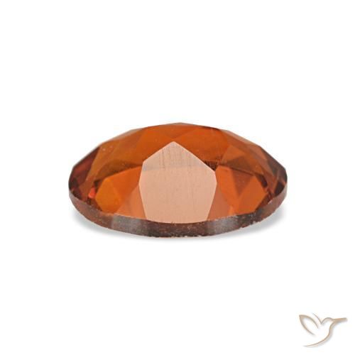 Citrino laranja natural 0,66ct, corte oval, VS