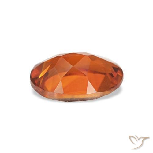 Citrino laranja médio natural 0,67ct, corte oval, VVS-VS