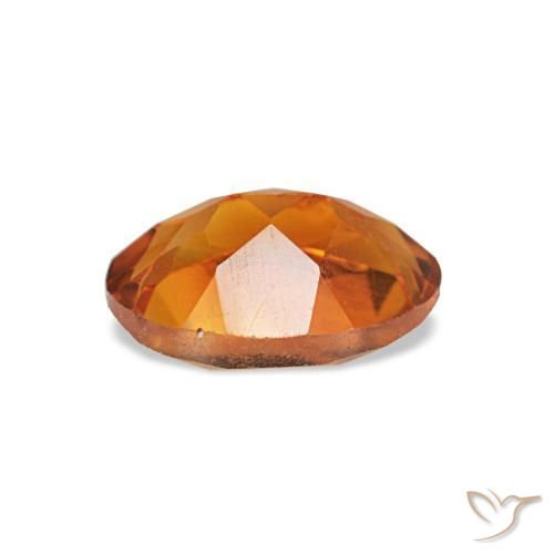 Citrino laranja natural 0,69ct, corte oval, VVS-VS