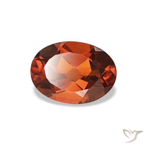 Citrino laranja natural 0,76ct, corte oval, VVS-VS