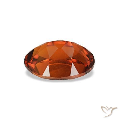 Citrino laranja natural 0,76ct, corte oval, VVS-VS