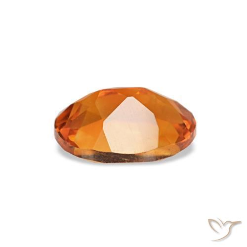 Citrino laranja natural 0,71ct, corte oval, VVS-VS