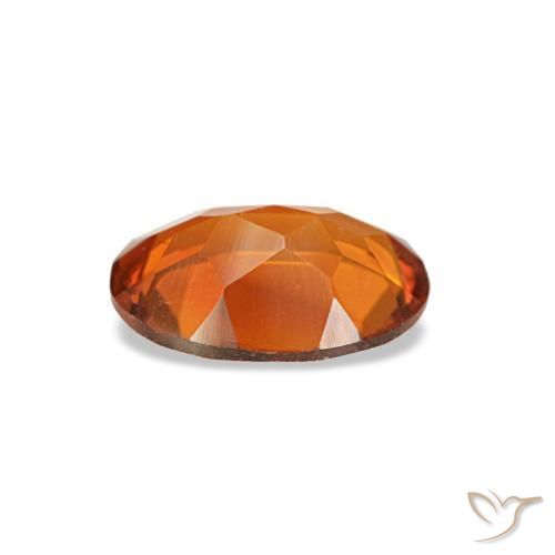Citrino laranja natural 0,59ct, corte oval, VVS-VS