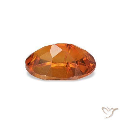 Citrino laranja natural 0,71ct, corte oval, VVS-VS