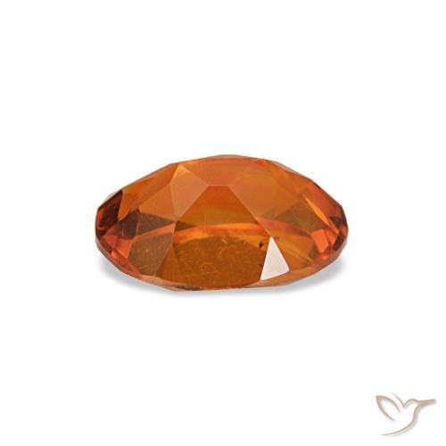 Citrino laranja natural 0,66ct, corte oval, VVS-VS