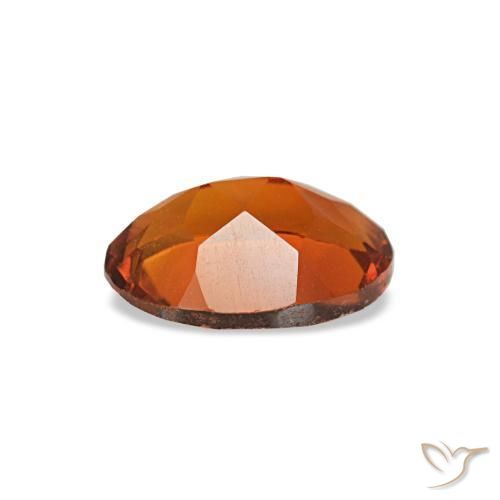 Citrino laranja natural 0,64ct, corte oval, VVS-VS