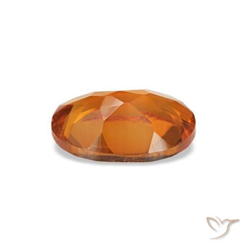 Citrino laranja natural 0,66ct, corte oval, VVS-VS