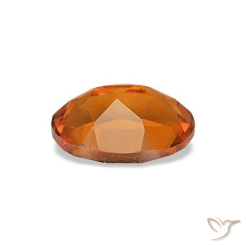 Citrino laranja natural 0,72ct, corte oval, VVS-VS