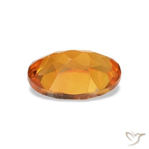 Citrino laranja natural 0,72ct, corte oval, VVS-VS